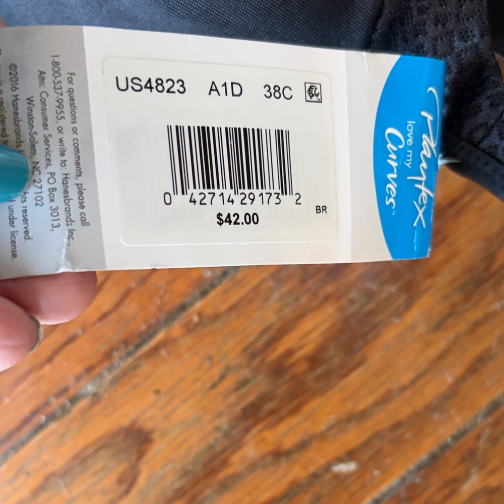 Playtex Black Seamless Molded Underwire Bra - Picture 3 of 5